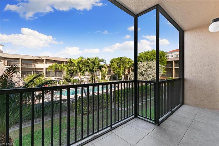 Overlooking the pool area