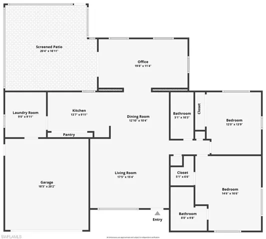 View of room layout