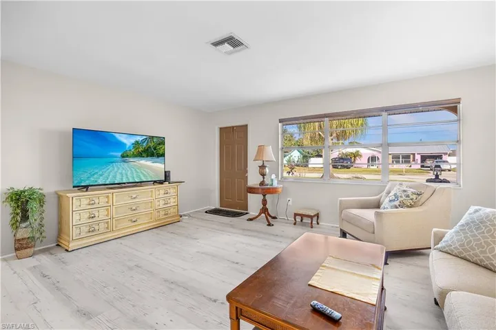 Living area featuring wood finished floors