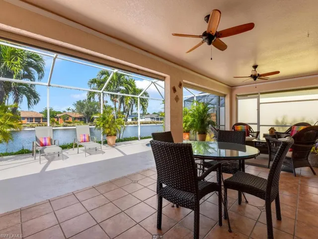 Long Covered Area On Pool Lanai