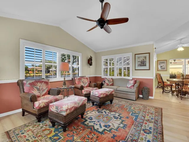 Family Room w/ Cathedral Ceiling