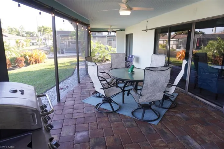 Screened in Patio - With long Water View