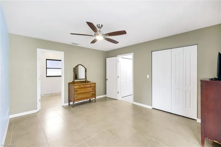 Large Master Bedroom with Updated Tile Flooring...