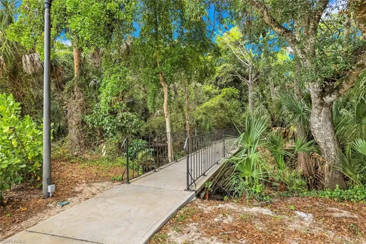 Many walking paths through community