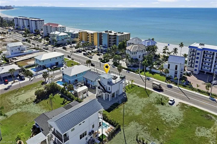 Aerial View with gulf in distance