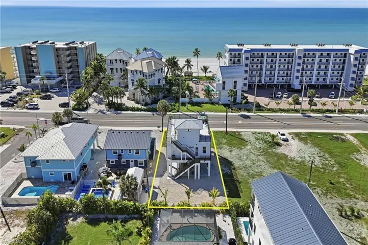 Aerial View with Property Outline