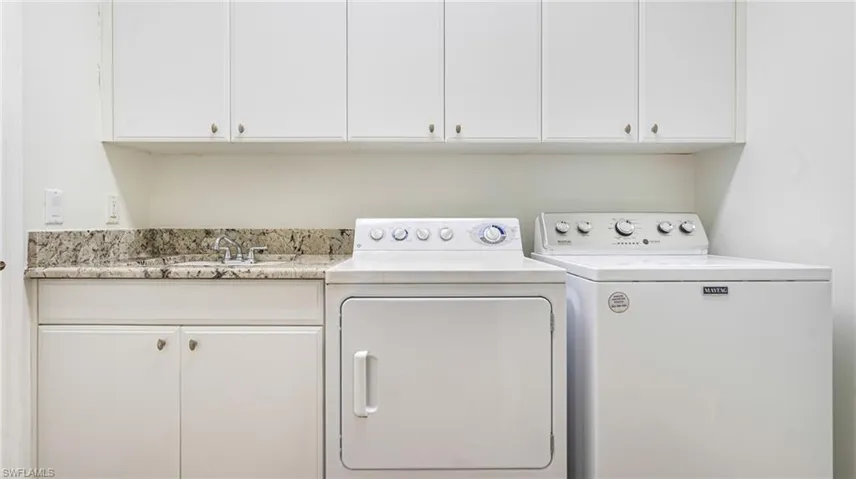 Laundry room with sink