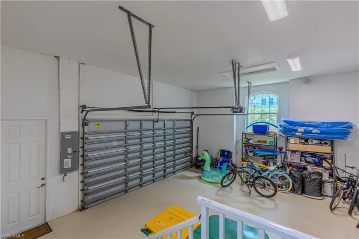 Garage with electric panel