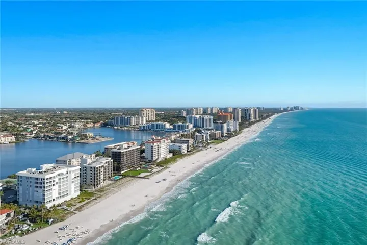 View of urban area with expansive coastline