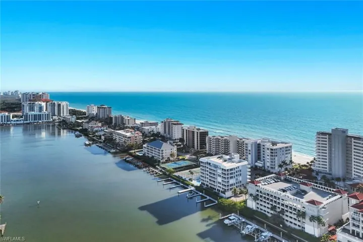 View of urban area with a nearby body of water
