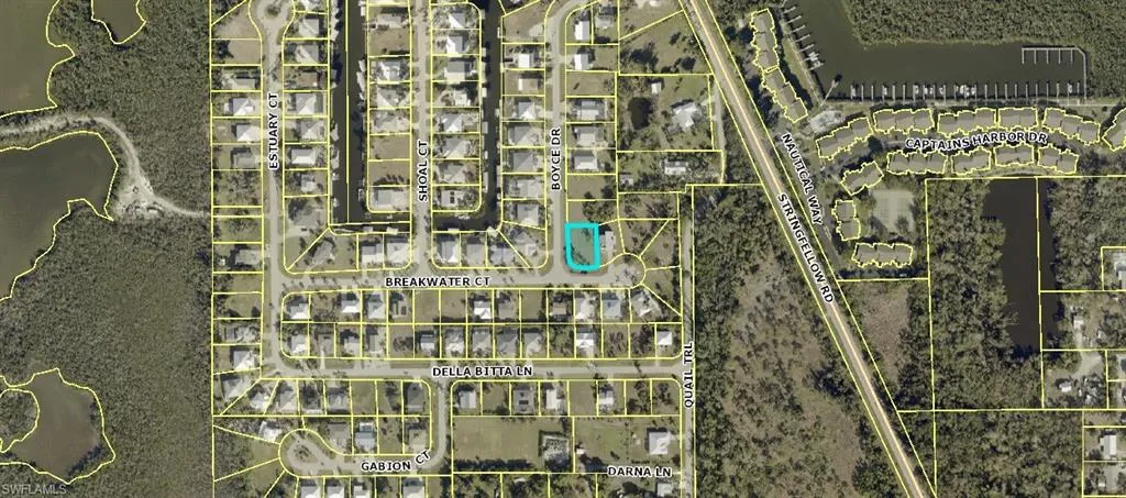 Aerial view of property's location