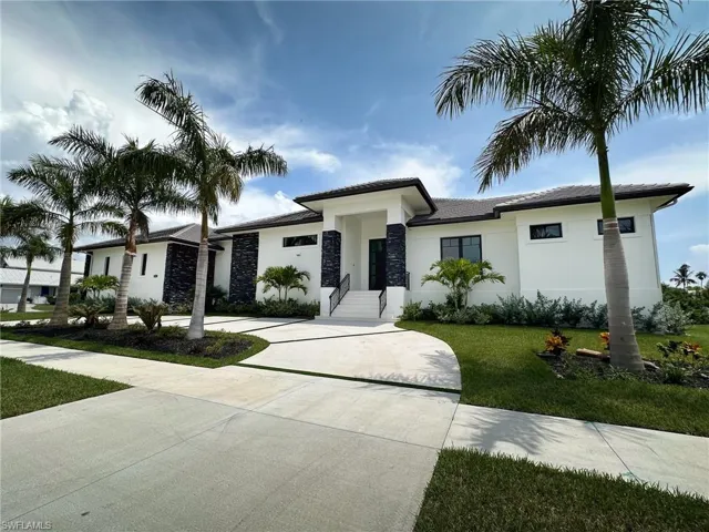 Front Entrance with Fresh Landscaping