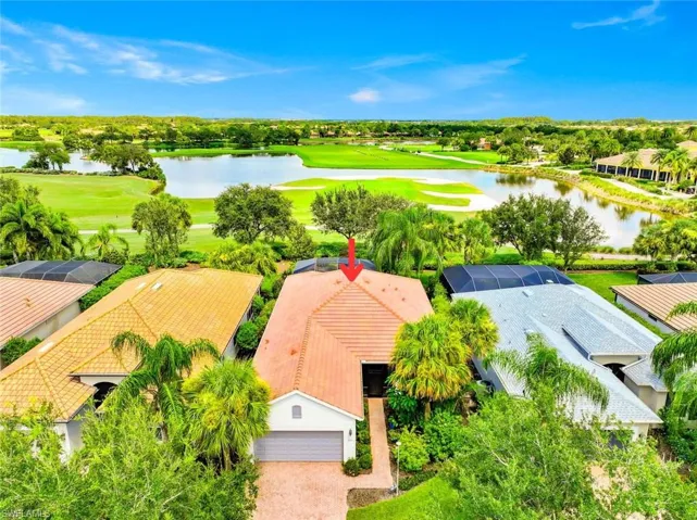 Golf course & water view from your extended lanai