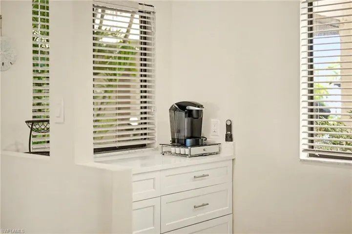 Detailed view of coffee area and natural light