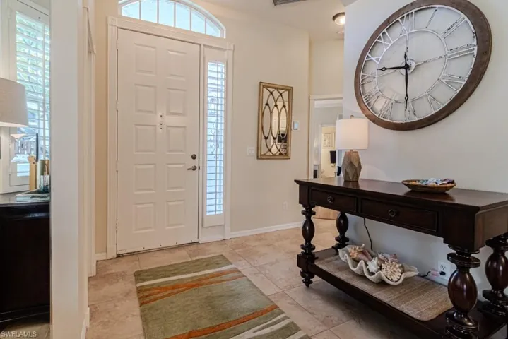 View of tiled entryway