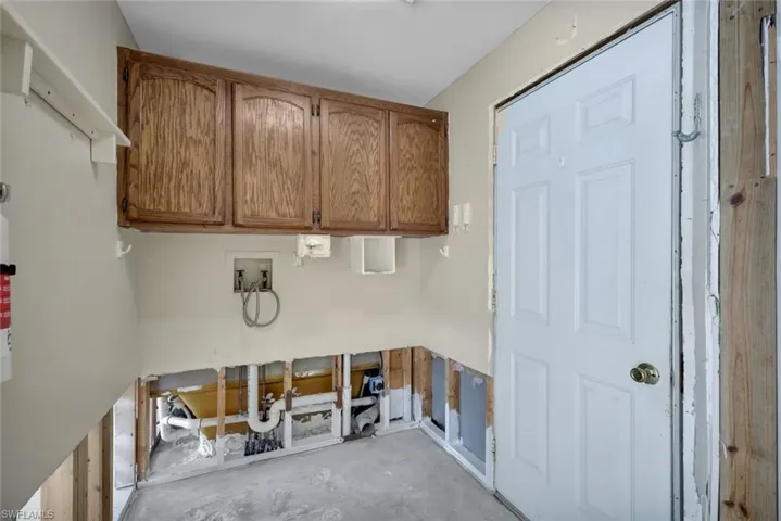 Landry room is just off the kitchen.