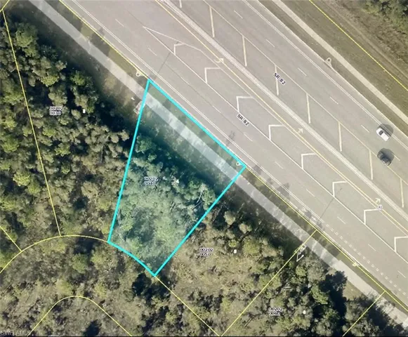 Aerial view of property's location