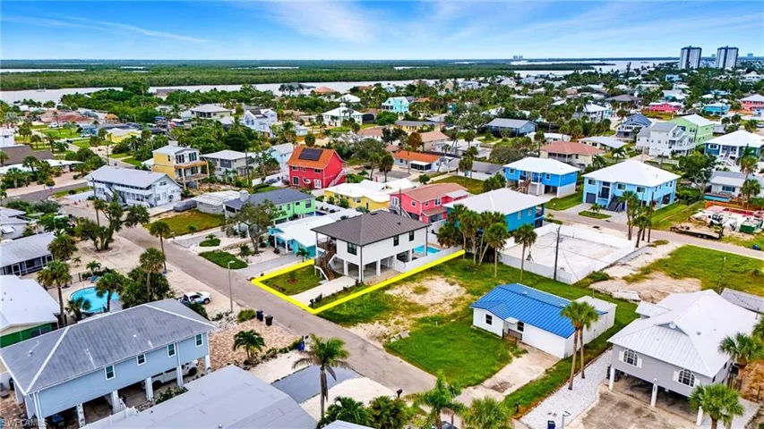 Aerial view of residential area - Virtually Edited Image