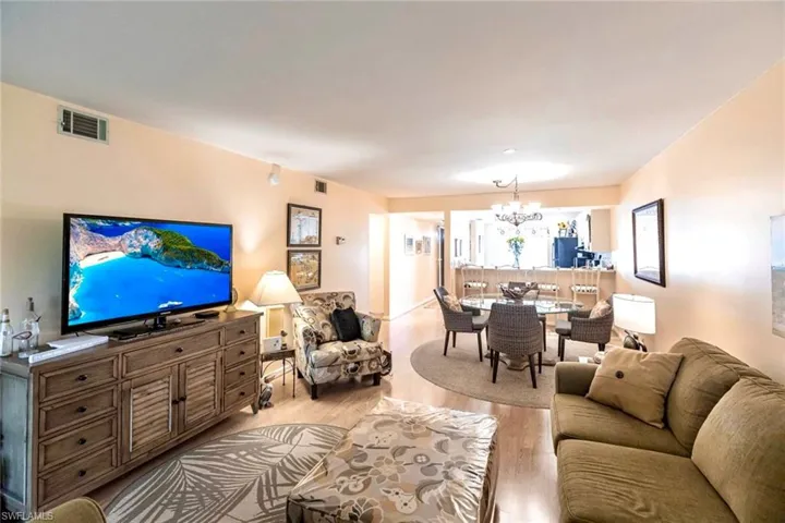 Neutral tones throughout the living area