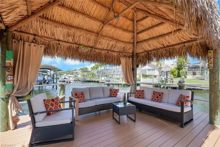 Large Tiki on dock