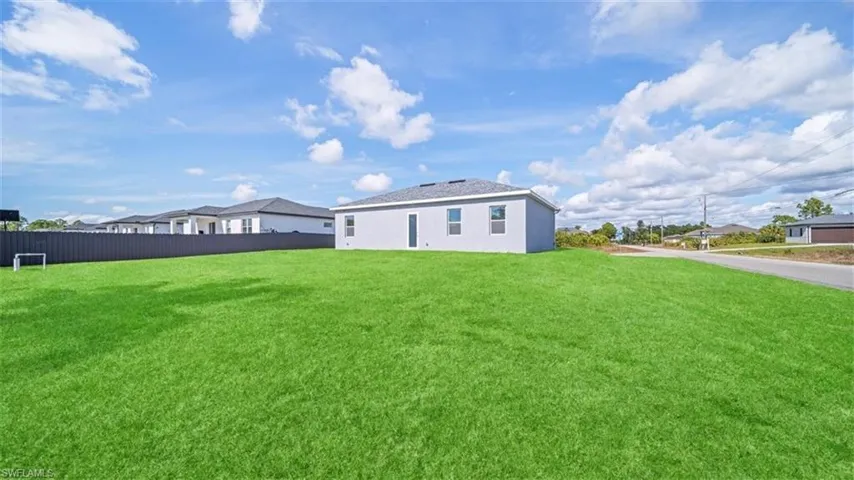 Rear view of property