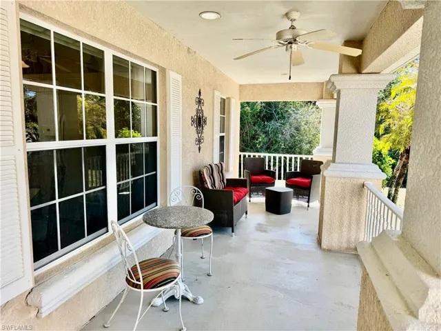 Covered front porch.