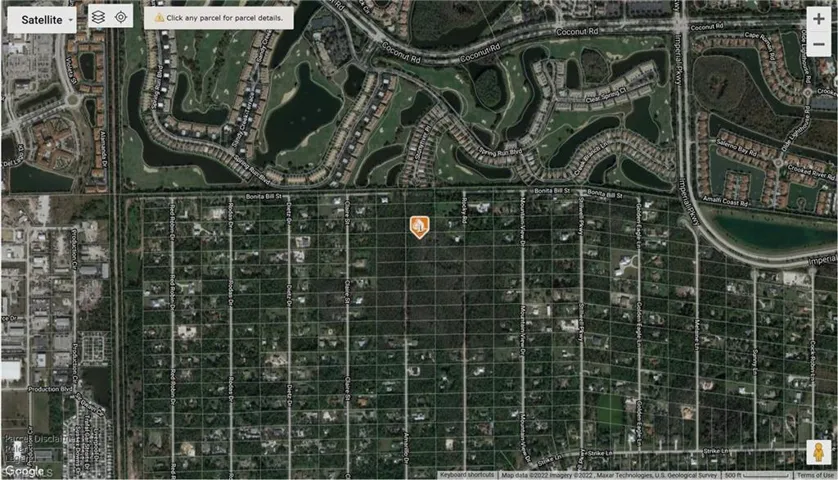 Aerial overview of property's location