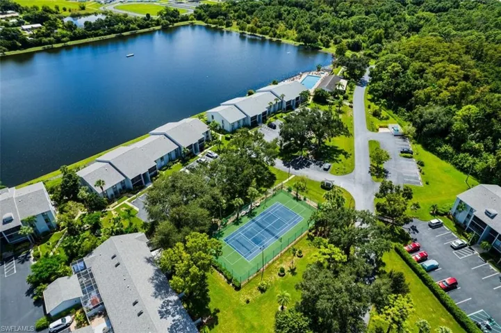 Birds eye view of 20-acre lake