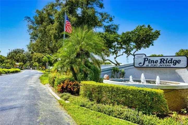 View of entrance into community