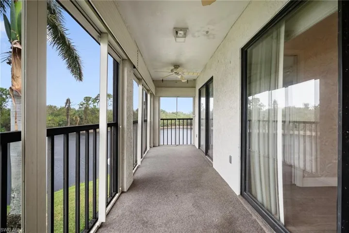 Large lanai with a great view!