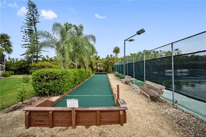 View of property's community bocce ball court