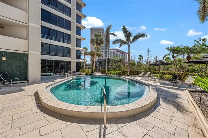 View of swimming pool with sundeck