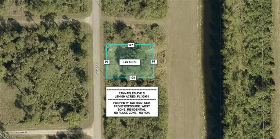 Map / location with property parcel outlined