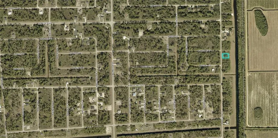 Aerial view of property's location