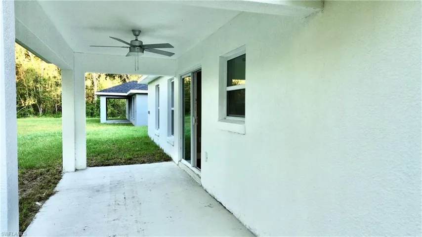 View of patio / terrace featuring ceiling fan