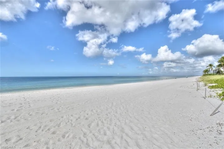 Water view with a beach view