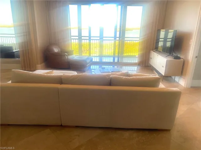 Living room with healthy amount of natural light