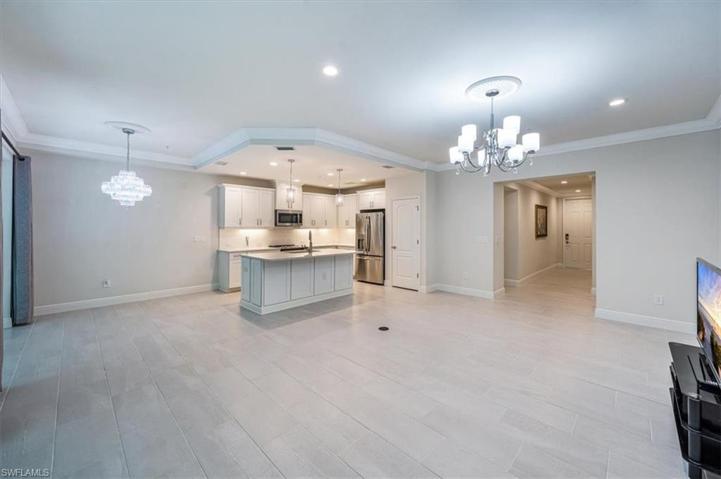 living room, kitchen and hallway to front door, 2nd bedroom and laundry