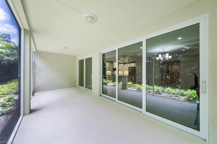 Large lanai with plenty of room for a table, chairs and even a few chaises if desired