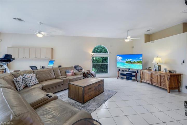 Tile flooring throughout the main living areas.