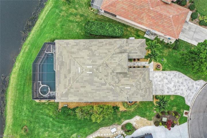 Overhead view of the home.