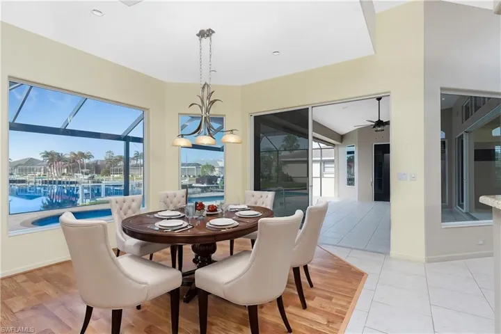 Dining Area virtually staged
