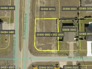 Map of property location featuring property boundaries highlighted