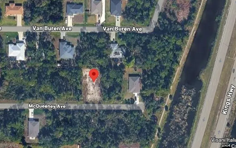 Aerial overview of property's location