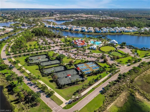 View of property location featuring nearby suburban area and a large body of water
