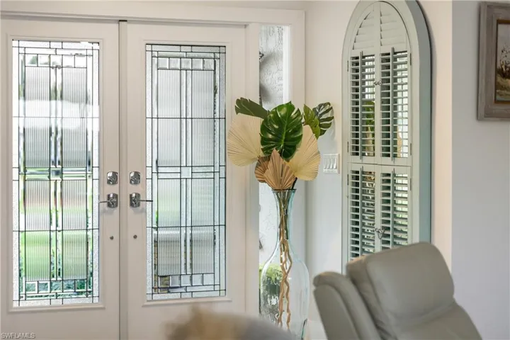 Doorway with french doors