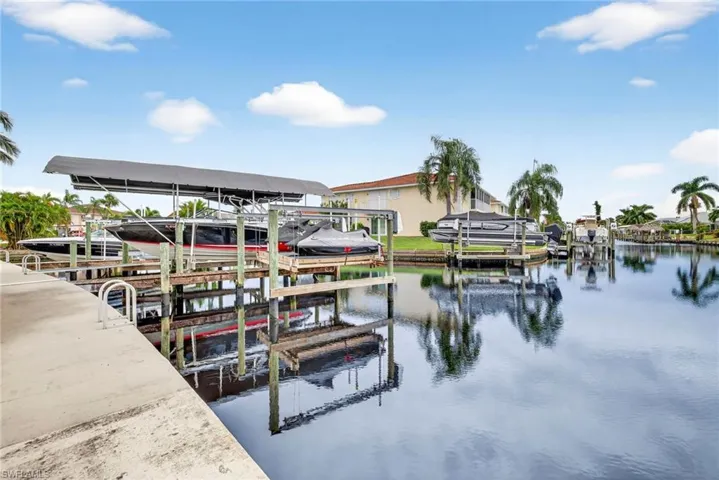 unit has deed dock with boat lift.  No Bridges to the gulf
