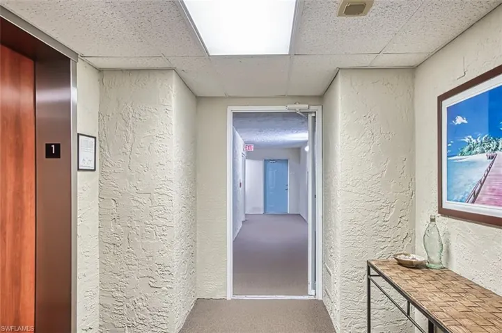 Corridor with elevator