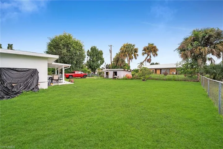View of yard with a patio