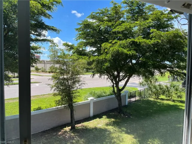 View of yard from the bedroom